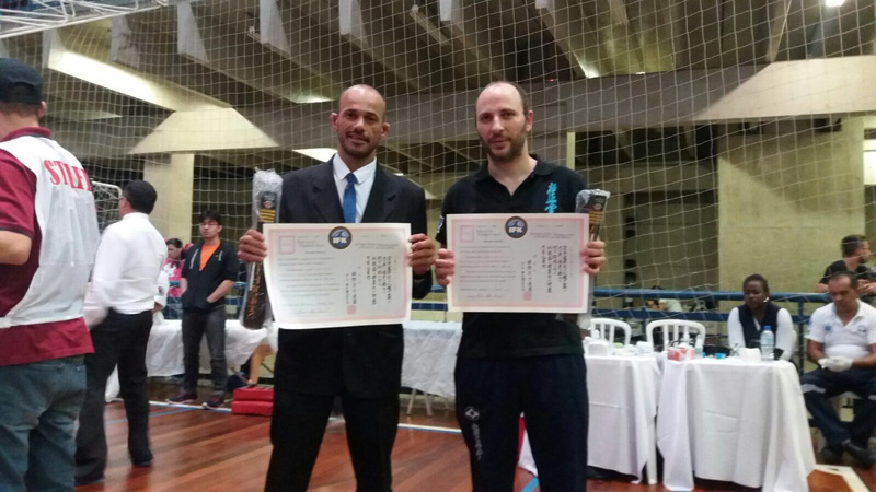 Graduation de Shihan Jeovaldo Barreto et Sensei Germán Carballo Championnat sud-américain 2017.